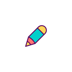 Pencil icon design. Stationery icon vector design