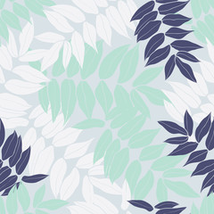 Beauty cartoon tropical seamless leaves pattern design