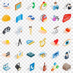 Fototapeta na wymiar Good work icons set. Isometric style of 36 good work vector icons for web for any design