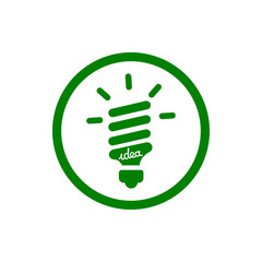 idea, bulb, light, energy bulb, head, thinking, creative business idea green color icon