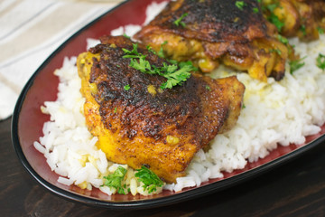 Lemon Turmeric Chicken Thighs