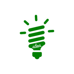 idea, bulb, light, energy bulb, head, thinking, creative business idea green color icon
