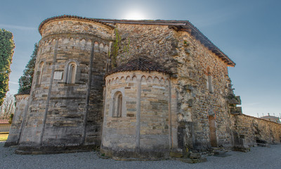 Fototapeta na wymiar basilica of Santa Giulia of Bonate Sotto