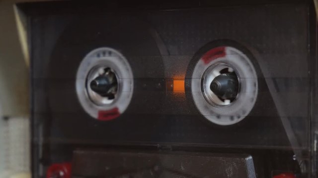 vintage transparent audio cassette
