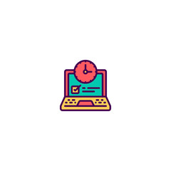 Modern and minimalist icon design. Management icon vector design