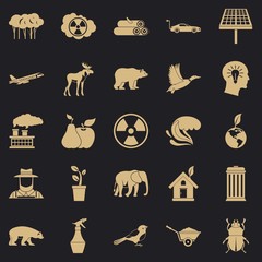 Resources icons set. Simple set of 25 resources vector icons for web for any design