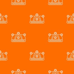 Crown pattern vector orange for any web design best