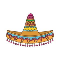 mexican hat isolated icon