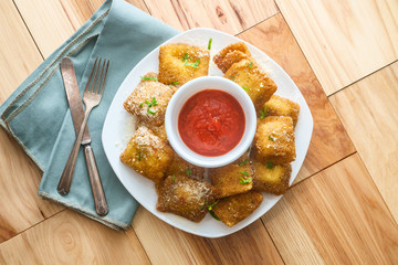 Breaded Fried Toasted Ravioli