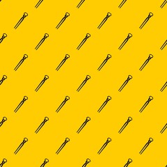 Vintage blacksmith pincers pattern seamless vector repeat geometric yellow for any design