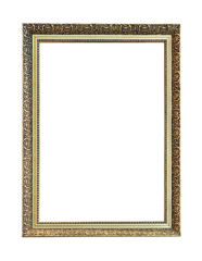Vintage golden vertical frame