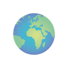 planet earth isolated icon