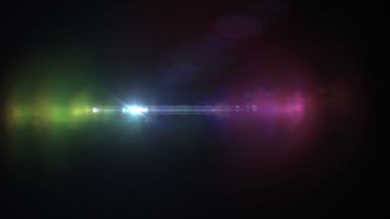 bright coloured flashes on a black background