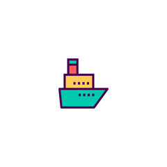 Ship icon design. Transportation icon vector design