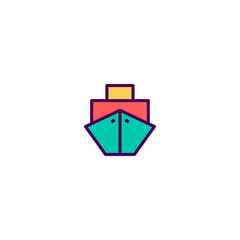Ship icon design. Transportation icon vector design