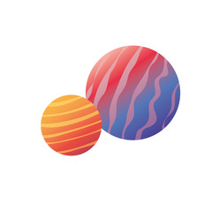 planet of the solar system isolated icon