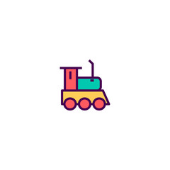 Train icon design. Transportation icon vector design