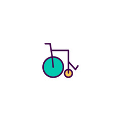 Wheelchair icon design. Transportation icon vector design