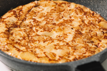tortilla de patatas , typical spanish dish