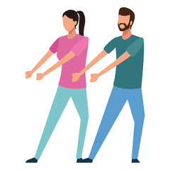 Coworkers teamwork cartoon