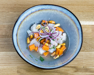 ceviche leche de tigre bream