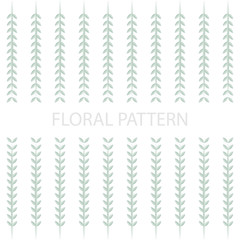 Vector Floral Pattern in Pastel Colors
