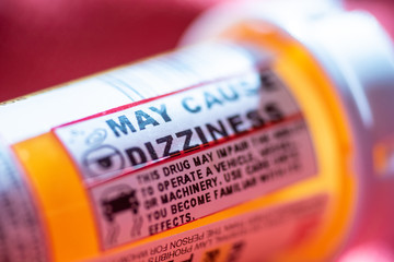 Pill bottle warning labels