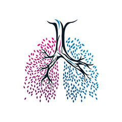 lungs logo icon design