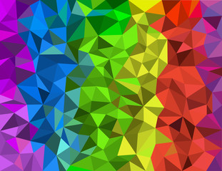 Low Poly Texture - Rainbow