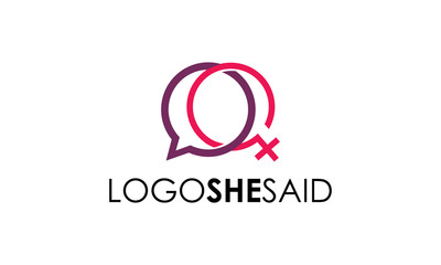 Obraz premium She Said Logo
