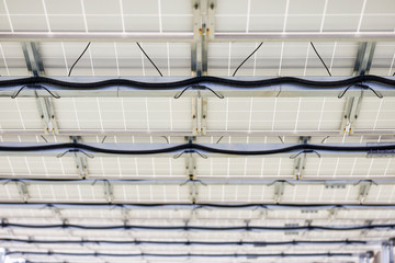 New energy solar photovoltaic panel bracket partial detail map