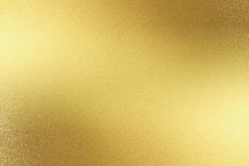Abstract texture background, reflection polished gold steel panel