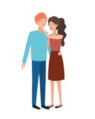 young couple avatar character