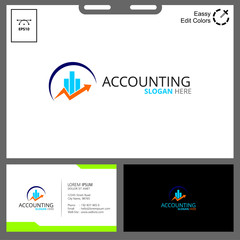 banking bussines accounting or money management business logo concept