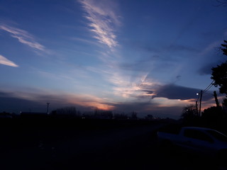 Atardecer azulado 