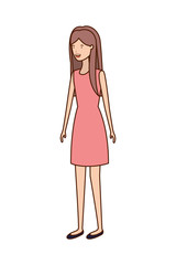 young woman avatar character