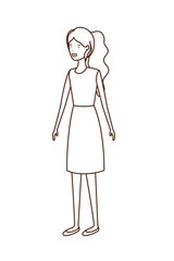 young woman avatar character