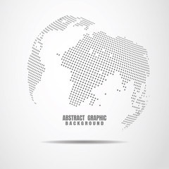 Global network connection. World map point and line composition concept of global business. Vector Illustration