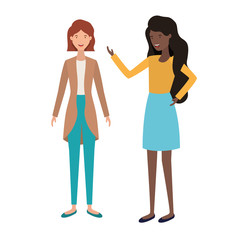 young couple avatar character