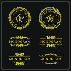 Luxury design set for wedding and decoration