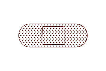 cure bandages isolated icon