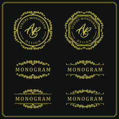 Luxury design set for wedding and decoration