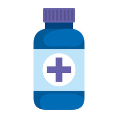 Fototapeta premium bottle drugs isolated icon