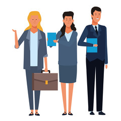 business people avatar cartoon characters