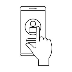 smartphone with user acount