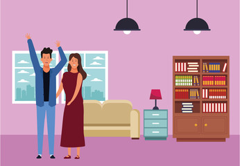 couple avatar cartoon character