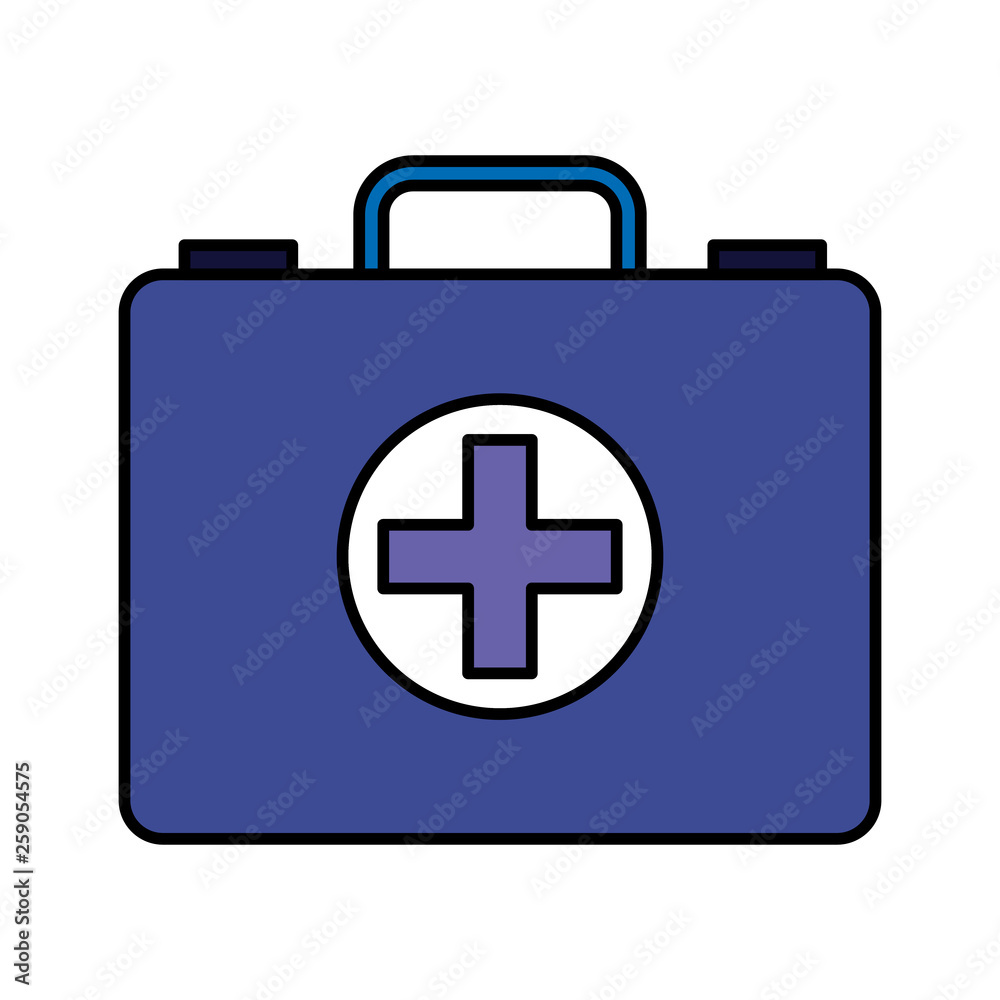 Wall mural medical kit icon