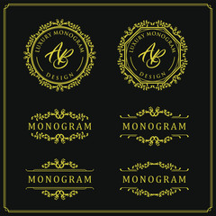 Luxury design set for wedding and decoration