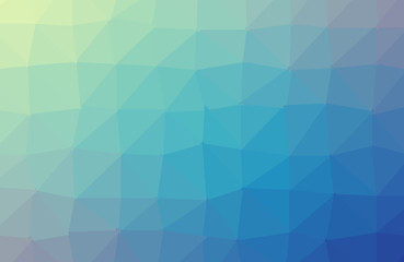Blue polygonal illustration, which consist of triangles. Triangular design for your business. Creative geometric background in Origami style with gradient