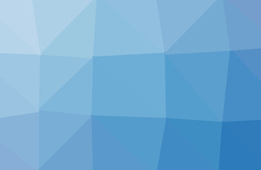 Blue polygonal illustration, which consist of triangles. Triangular design for your business. Creative geometric background in Origami style with gradient